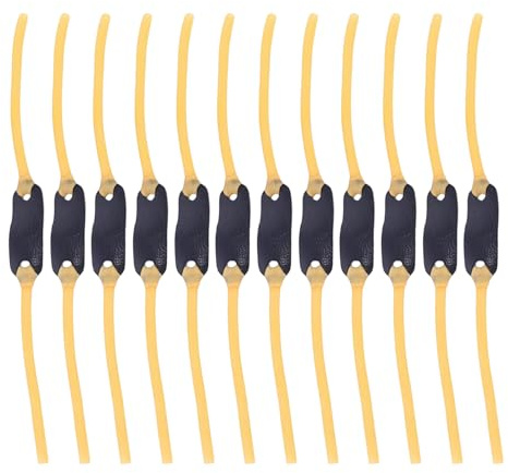 12 Piezas Goma Tirachinas Profesional de Caza,Gomas Elasticas Tirachinas de Caza y Tiro,Esortera de Catapulta Látex de Gomas Flexible,Deportes Recreativos Accesorios Caza,Slingshot Elásticos Adecuados