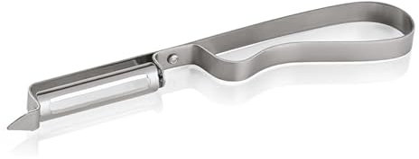 Lot de 2 éplucheurs pendulaires, 17 cm, en acier inoxydable, chromé