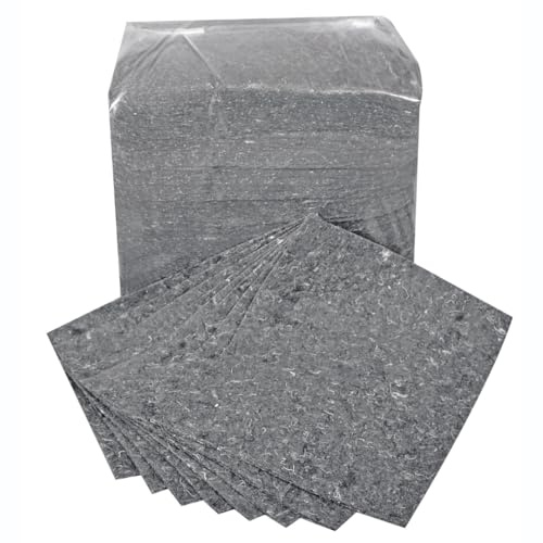 Eco Universal Spill Absorbent Pads - 100 Sheets, 130L Total Absorption Capacity - For cleanup of Oil, Coolants, Mild Acids - Eco-Conscious, 85% Recycled - Indoor/Outdoor Use - Made in the UK
