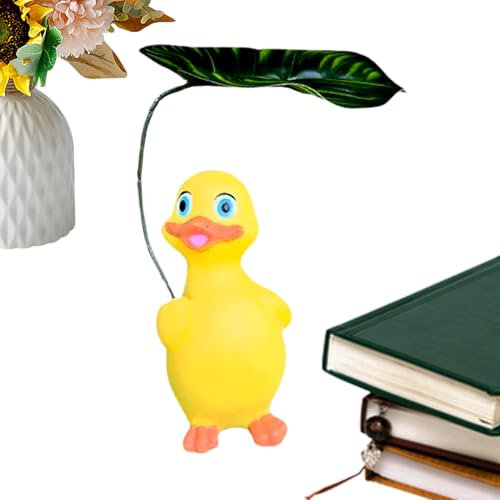 Générique Figurine de Canard, Figurine De Canard avec Parapluie, Décor Résine Résistant Aux Intempéries pour Balcon Terrasse Allée Bureau Maison