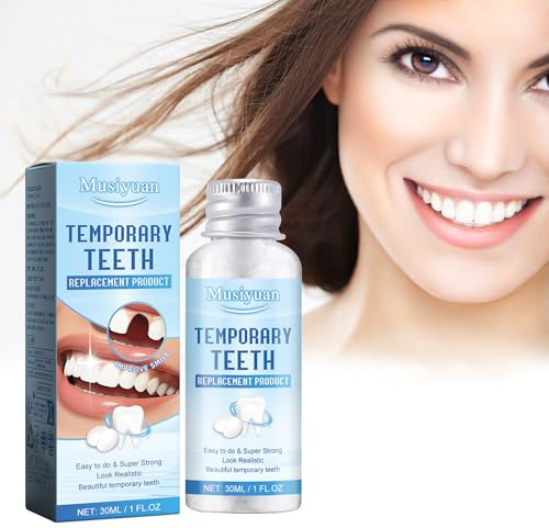 Kits de reparación dental temporal, kit de empaste dental, perlas de reparación dental para la fijación temporal de empastes de dientes faltantes y rotos, dientes postizos moldeables (1)