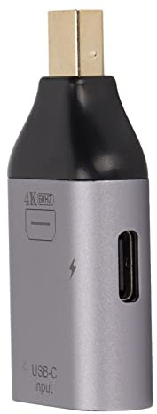 Pssopp Displayport-omvandlare, Mini Displayport-adapter i Aluminium, 4K 60Hz-upplösning för Bärbara Datorer och Surfplattor Inklusive Mate 10 och P20