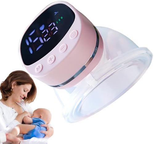 Bärbar Bröstpump LCD-display, 4 lägen 12 nivåer, låg ljudnivå, | Dubbel för handsfree portabel diskret tyst bärbar elektrisk bröstpump för ammande mammor på språng resa