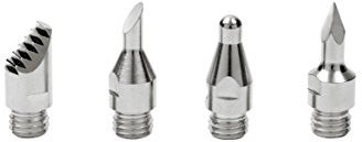 Dremel 204 VersaTip - Juego de accesorios, 4 puntas de pirograbado para dibujar, sombrear y rayar sobre madera y otros materiales