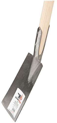 SHW-FIRE Pflanzspaten handgeschmiedet aus Stahl - 95cm Holzstiel - Idealer Torfspaten, für Rasenkanten und für schwere, lemige Böden