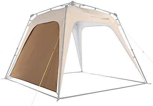 Lumaland Outdoor Seitenteil für Pop Up Pavillon | Seitenwand für Gartenzelt & Camping & Partyzelt | 225 x 155 x 132,5 cm | Passend für Lumaland Indoor & Outdoor Pavillons [Kamel-Braun]