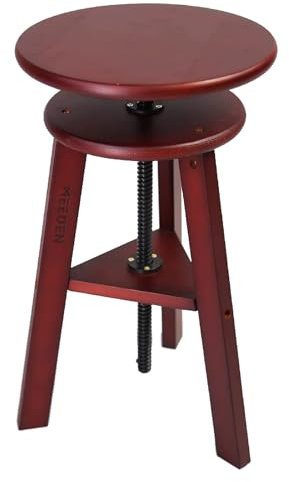 MEEDEN Hocker aus Holz mit Verstellbarer Höhe,Künstlerhocker,Büro Studio Hocker,Bis Zu 100 kg,Deutsches Buchenholz,Perfekt für Künstleratelier,Heimgebrauch,Küche,Bars