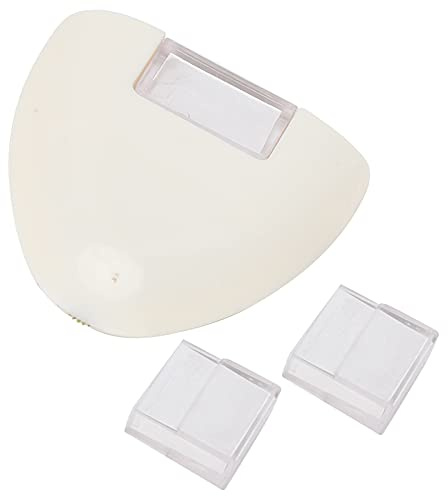01 02 015 Craie de Tailleur, Craie de Tissu à Coudre Professionnelle 4 Couleurs Craie de Tailleur Durable avec Poudre de Rechange pour Dessin au Trait(Blanche)