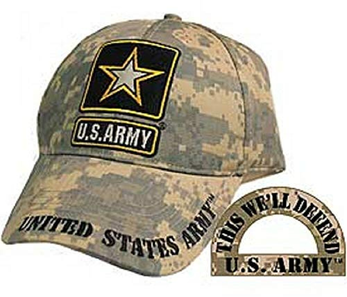 U.S Army Star Logo Camouflage HAT Cap Official Licensed Product