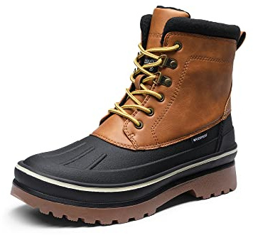 Bruno Marc Bottes Neige Hommes Isolées Imperméables | Chaudes Extérieur Doublure Fourrure Hiver, Protection à long terme