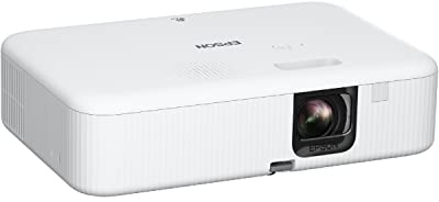 Epson EpiqVision Flex CO-FH02 Full HD 1080p Smart Streaming Portable Projector, 3-Chip 3LCD, 3,000 Lumen Color/White Brightness, Android TV, Bluetooth, 5W Speaker, Home Entertainment (Renewed)