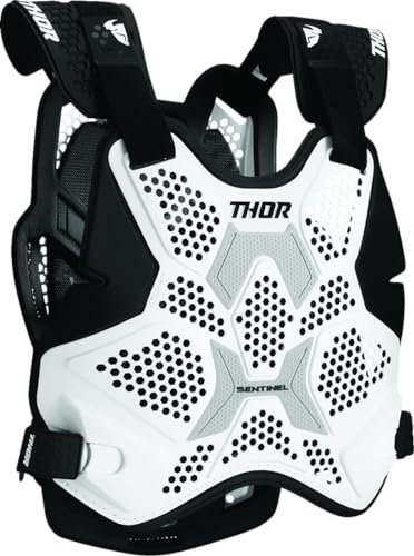 Thor MX Sentinel Pro Protektor MX Brustprotektor Brustpanzer schwarz Weiss (Größe XL-XXL)