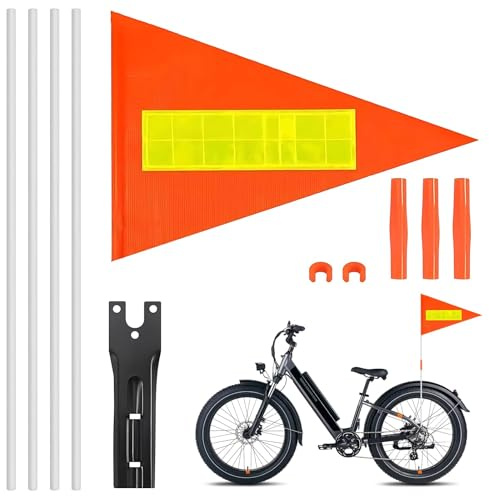 KAIYAYA Fahrradfahne för barn Fahrradfahne Fahrradwimpel Fahne FahrradanhäNger Fahrrad Fahne Kind Wimpel FahrradanhäNger Fahrrad Fahne Fahrradfahne FüR Kinder Fahrradfahne Fahrradwimpel