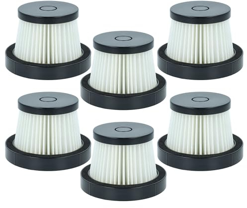 vhbw 6x Filtro compatible con BuTure JR700, JR400 aspiradora - Filtro de suciedad, unidad de filtrado