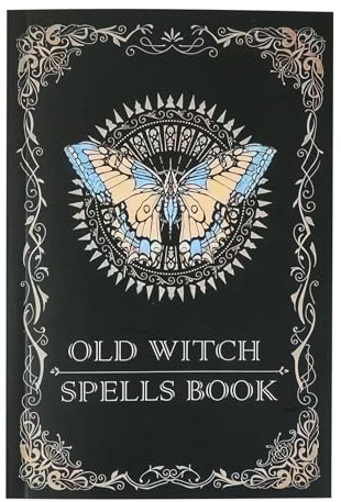 Spells journal, stavbok för häxor Antik anteckningsbok över riktiga
