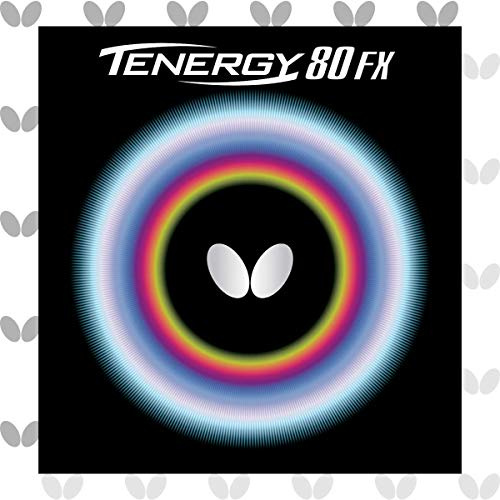 Butterfly Tenergy 80 FX Table Tennis Rubber Table Tennis Rubber - 1.7 mm, 1.9 mm, or 2.1 mm - Red or Black - 1 Inverted Table Tennis Rubber Sheet - Professional Table Tennis Rubber