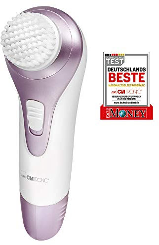 Clatronic Gesichtsreiniger GM 3669, Massagegerät, 3in1 -Reinigung, Massage und Pflege, weiß-flieder