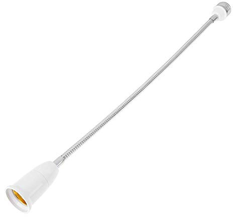 Domybest E27-E27 Lampe Flexible Extension Adaptateur Convertisseur Adaptateur de Douille de Lampe LED Porte-lampe (49.5cm)