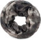 styleBREAKER Damen Loop Schal mit abstraktem Pinselstrich Muster, Schlauchschal mehrfarbig bunt, Tuch 01017130, Farbe:Schwarz-Grau