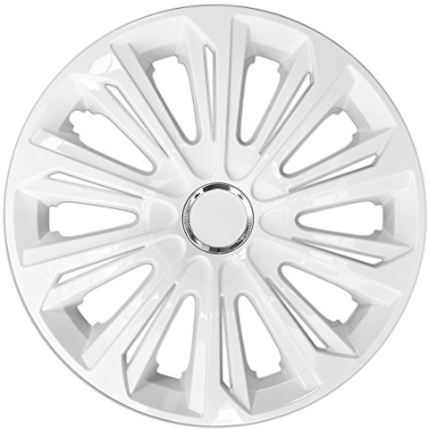 Enjoliveurs Strong Blancs LAQUÉS 4 Pcs (15)