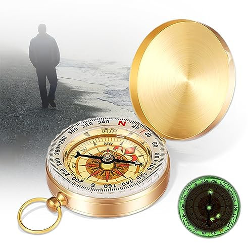 Kompass Kinder, Kompass Outdoor Taschenkompass, Tragbarer Kompass, Kompass Wandern Kompass mit Fluoreszenz, Clamshell Kompass Wasserdicht Kompass für Outdoor Aktivitäten Wandern Klettern