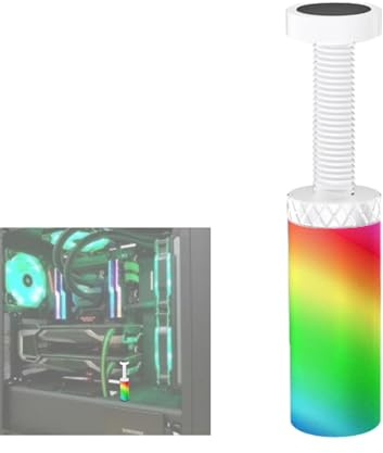 ARGB-grafikkortsstöd, vertikal grafikkortshållare | 5 V 3 pin ARGB grafikkort anti-sag-hållare, med LED-lampor, höjdjusterbar korthållare av aluminiumlegering för moderkort