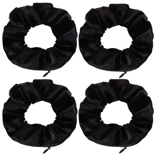 Pack of 4 Hair Bands with Zip, Travel Gadgets Hiding Money, Gadget Secret Compartment Holiday, Women Money Hiding, Safe Travel, Storage, Beach Hiding Valuables at Home