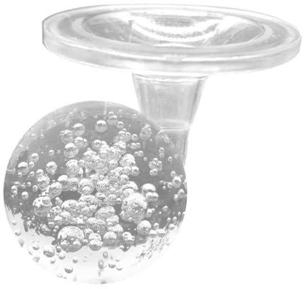 MAGICLULU 3.1-inch Decorative Crystal Ball Fountain Bubble Sphere Glass Stand Holder for Tabletop Water Fountains, 8cm Bubble Crystal Sphere Art for Indoor Desktop Decor and Feng Shui