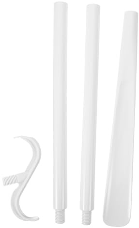 Anneome Detachable Dressing Aid Stick with Long Handle Multi Use Shoehorn and Push End for Disabled Elderly Pregnant Women Abs Material Adjustable Dressing Pole for Easy Shoe and Clothing