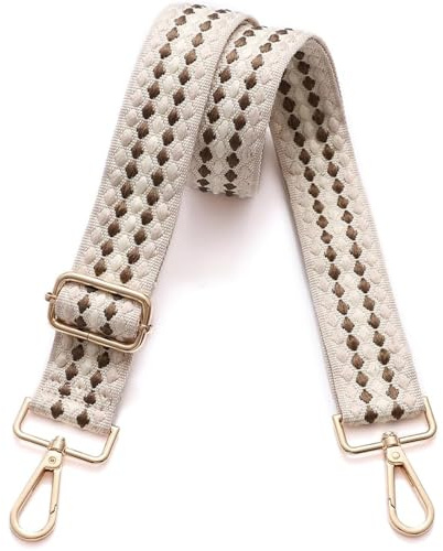 BUKYCAT Correa de Hombro Ajustable, 75-130cm Ajustable Reemplazable Correa de Hombro, Bandolera de Mujer Anchos para Piel, Monedero, Cruzados (C)