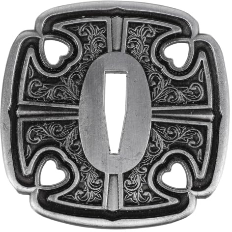 ibasenice Tsuba for : Metal Handguard Fit Tanto Or Wakizashi - Japanese Style Handguard for Shinai Training, Display Or Repair, Guard Fitting 2.6x0.7cm Hole