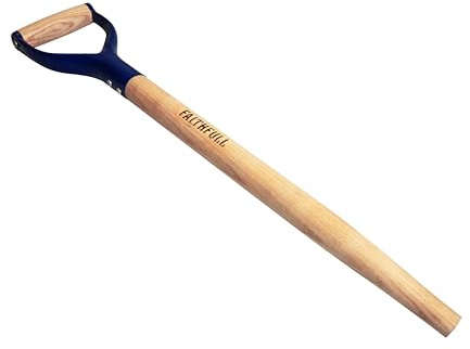 Faithfull Replacement MYD Handle Bent Taper Ash Wood 71cm (28in) Spades, Forks, and Shovel Handle