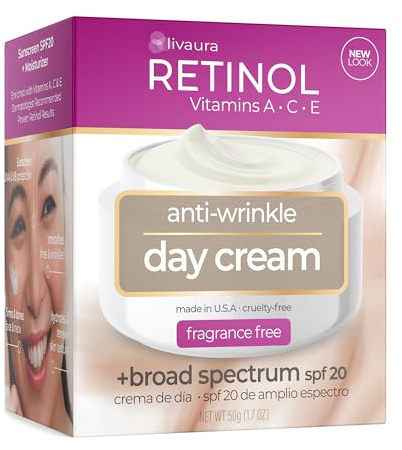 Retinol LIVAURA Skincare LdeL Cosmetics Cream Vitamins A + C + E (Day Cream)