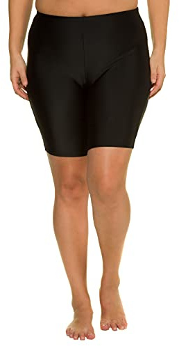 Ulla Popken Pantaloncini da Bagno con Asciugatura Rapida Nero 52 698609100-52