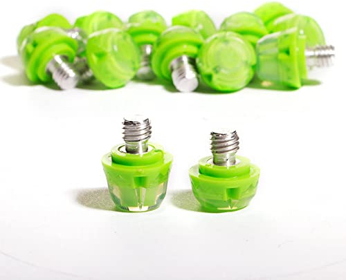 STUDIAMONDS TPU Football Studs-14X Replacement Football Cleats-TPU Studs (Translucent Green)