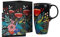 Topadorn Ceramic Travel Mug Porcelain Pottery Mugs Ceramic Cup Travel Coffee Mug with Gift Box, 17oz Large Capacity Mug Home Office Gift, Flowers