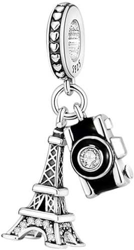 NUJIFFY Ciondoli in Argento Sterling 925 per Bracciali e Collane Ciondolo da Viaggio,Ciondolo di Laurea Bead Charm da donna, Graziosi Gioielli Regalo di Compleanno per Le donne