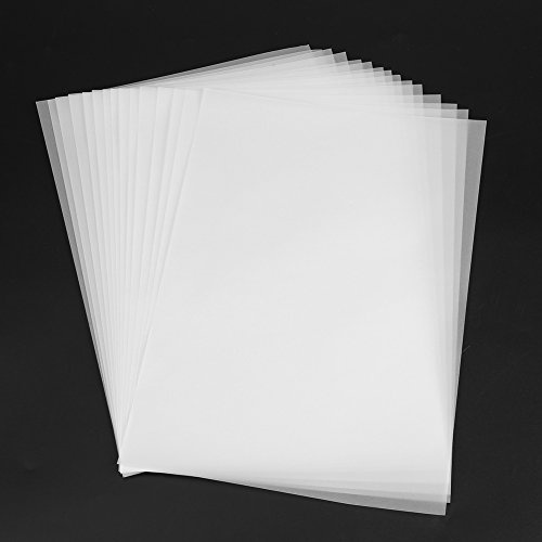 100 Sheets A4 Size Glassine Paper, Translucent Sulfuric Cake Bottom Paper Wrapping Art Papers for Copy Calligraphy Sketch Track Transfer