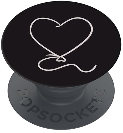 PopSockets | PopGrip | utdragbar hållare och handtag för smartphones och surfplattor | Fingerhållare Basic Heart Balloon