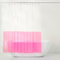 TOWN & COUNTRY PLAY Ciara Mod Colorblock Duschvorhang, 100% PEVA, mit rostfreien Ösen, wasserdicht, transparent/rosa, 178 x 183 cm
