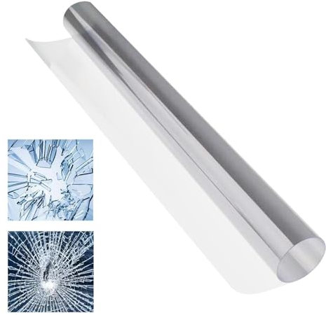 FmtwPhn Lámina de irrompible, lámina de Seguridad, lámina de Vidrio antiastillado, Adhesivo de Seguridad irrompible, lámina de protección para Ventana endurecida, lámina Protectora de