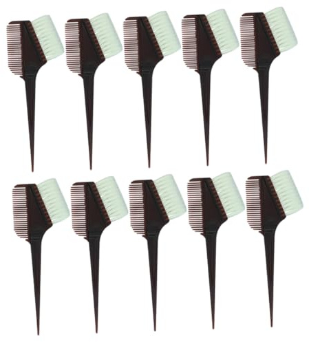 ARTSEWPLY 10 Pièces Kit de Accessoires Teinture Cheveux Peigne et Pinceau de Coloration Outils Pratiques pour Salon ou Usage DIY Plastique Prise Main Facile
