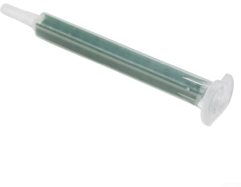 Boquillas mezcladoras de pegamento AB verde de 16 secciones para cartuchos de 50 ml y 37 ml, puntas de mezcla estática de 83 mm con interfaz cuadrada de bayoneta, 50 unidades
