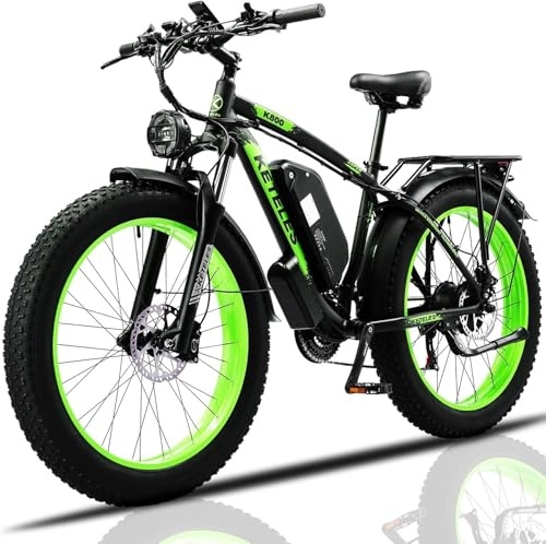 JESRIDER Electric Bike for Adult,Ebike with 48V 20AH Removable Battery, 70-110KM Long Range Electric Bike with Phone mount, 26 x4.0 All-Terrain Tires, Fat Tire Ebike Hydraulic Suspension 21-Speed