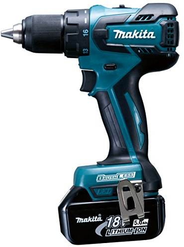 Makita Akku-Bohrschrauber, (18 V/5,0 Ah im Makpac inklusive 2 Akkus und Ladegerät), DDF459RTJ