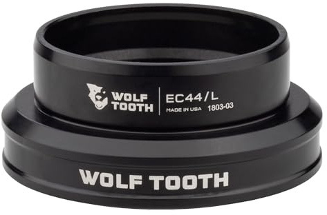 Wolf Tooth | Premium EC Headsets | External Cup EC44/40 Lower Cup Black | Lightweight Aluminium Headset Stainless Steel Bearings Wide Colour Range