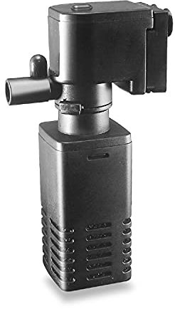 Nobleza Aquarium Innenfilter, Aquariumfilter mit einstellbarem Durchfluss und Wasserpumpe für 20-80L Aquarium, Leise, 4W/400L/H
