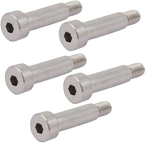 XYWHPGV Boulon à épaulement en acier inoxydable 304 12 mm diamètre d'épaule 40 mm longueur d'épaule filetage M10 5 pièces(9cfd9 0796b 8cef3 fe240 ea6a8 34625