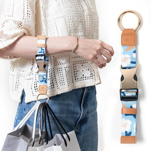 Correa de equipaje Add-a-Bag, correa de viaje ajustable con anillos y hebilla, soporte de equipaje resistente y agarre para chaquetas, correas de equipaje/cinturón de equipaje, clip de viaje para