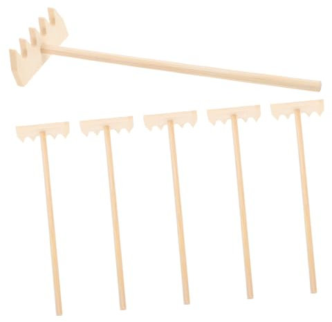 Hemobllo 6pezzi Mini Rastrello Per Giardinaggio e Decorazione Zen Strumenti Mini Rake Per e Creazioni Per Esperienza